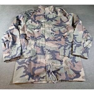 VTG US Army M65 Jacket Mens Large Woodland Camo Cold Weather Field Coat